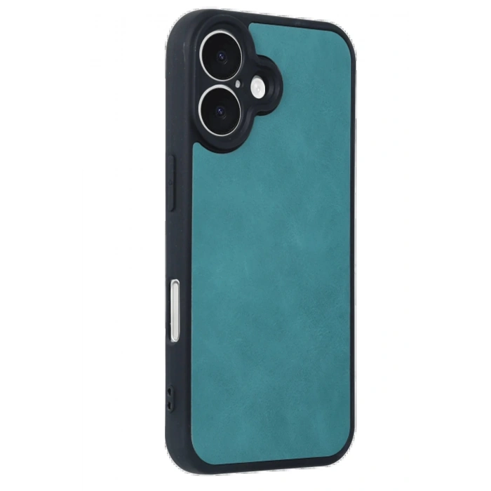 CPT90 iPhone 16 Kılıf Aras Deri Kapak - Açık Yeşil