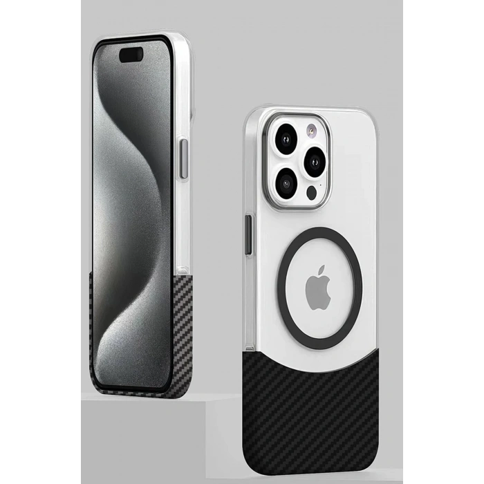 CPT90 iPhone 16 Pro Carbon Puzzle Magsafe Kapak - Desert