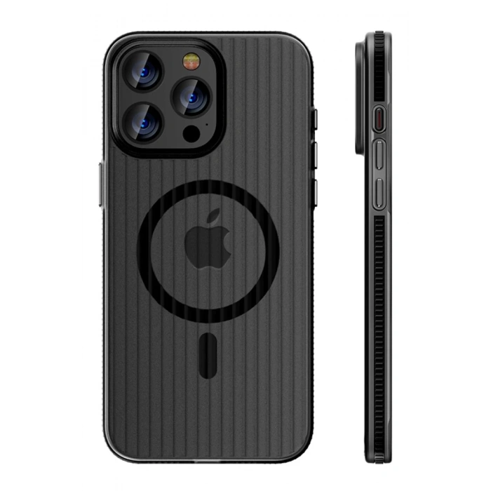 CPT90 iPhone 16 Pro Line Magsafe Kapak - Siyah