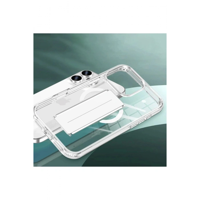 CPT90 iPhone 16 Pro Max Kılıf Alfa Magsafe Standlı Kapak - Siyah