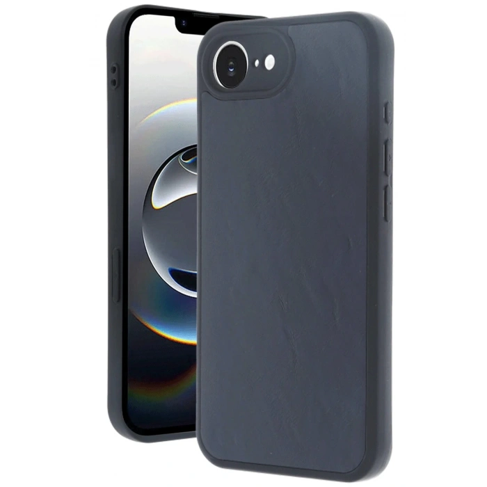 CPT90 iPhone 16E Kılıf Aras Deri Kapak - Lacivert