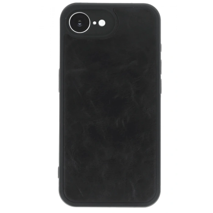 CPT90 iPhone 16E Kılıf Aras Deri Kapak - Siyah