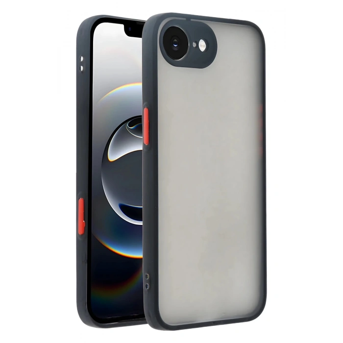 CPT90 iPhone 16E Kılıf Montreal Silikon Kapak - Siyah