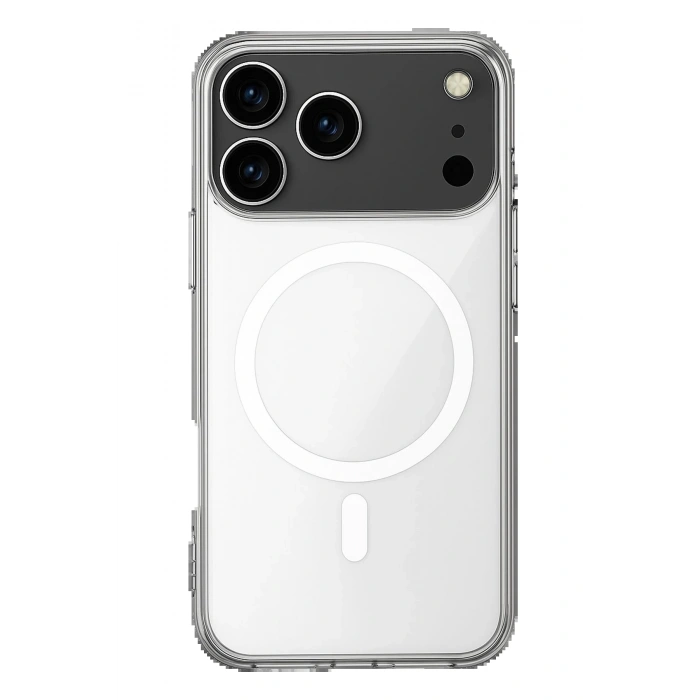 CPT90 iPhone 17 Pro Max Kılıf Magneticsafe Şeffaf Silikon - Şeffaf