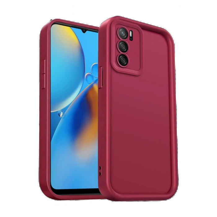 CPT90 Oppo A16 Kılıf Viera Silikon - Bordo