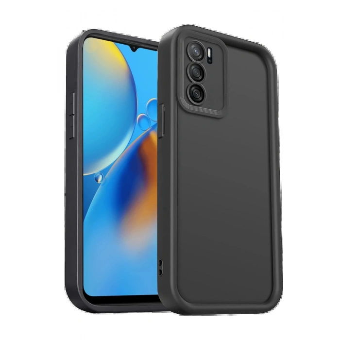 CPT90 Oppo A16 Kılıf Viera Silikon - Siyah