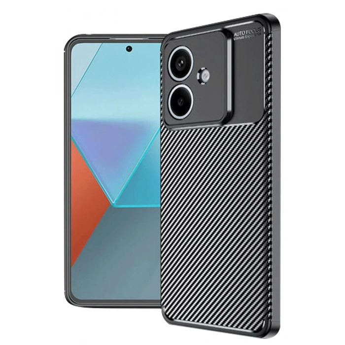 CPT90 Oppo A3 Kılıf Auto Focus Karbon Kapak - Siyah