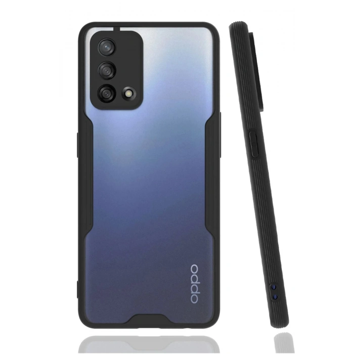 CPT90 Oppo A74 4G Kılıf Platin Silikon - Siyah