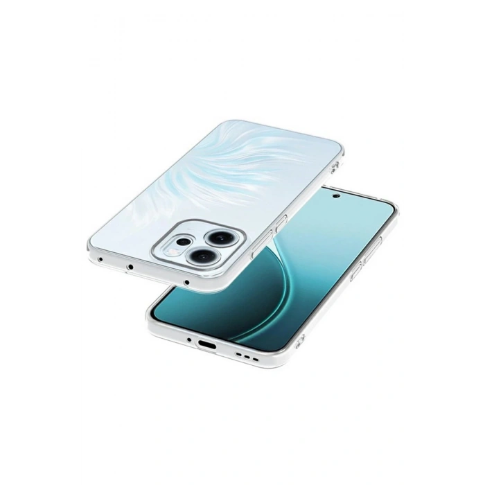 CPT90 Oppo Reno 14F Kılıf Lüx Şeffaf Silikon