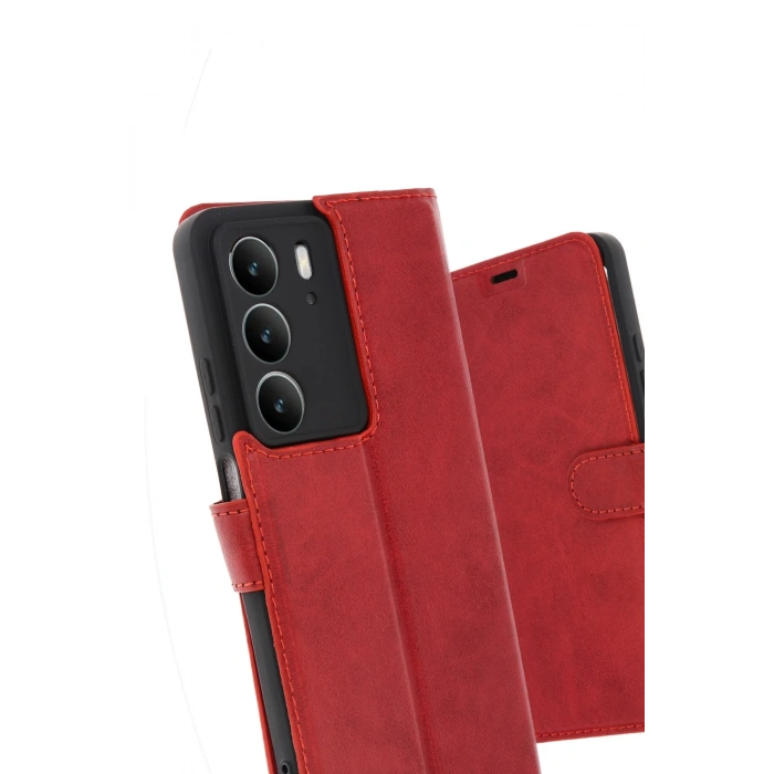 CPT90 Realme C75 4G Trend S Plus Kapaklı Kılıf - Kırmızı