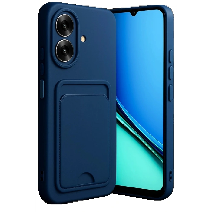CPT90 Realme Note 60 Kelvin Kartvizitli Silikon - Lacivert