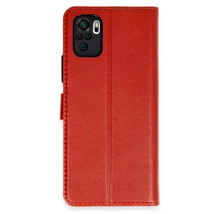 CPT90 Redmi Note 10 Trend S Plus Kapaklı Kılıf - Kırmızı
