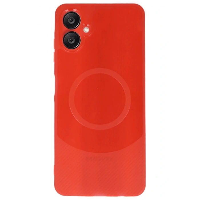 CPT90 Samsung A06 Kılıf Maya Karbon Kapak - Kırmızı