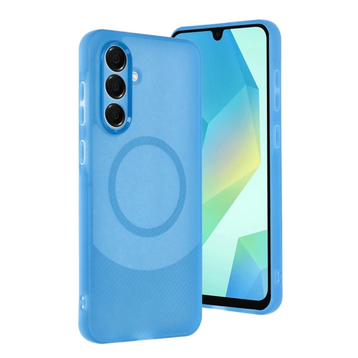 CPT90 Samsung A16 5G Kılıf Maya Karbon Kapak - Mavi