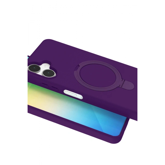 CPT90 Samsung Galaxy A06 Regal Magsafe Standlı Kapak - Derin Mor