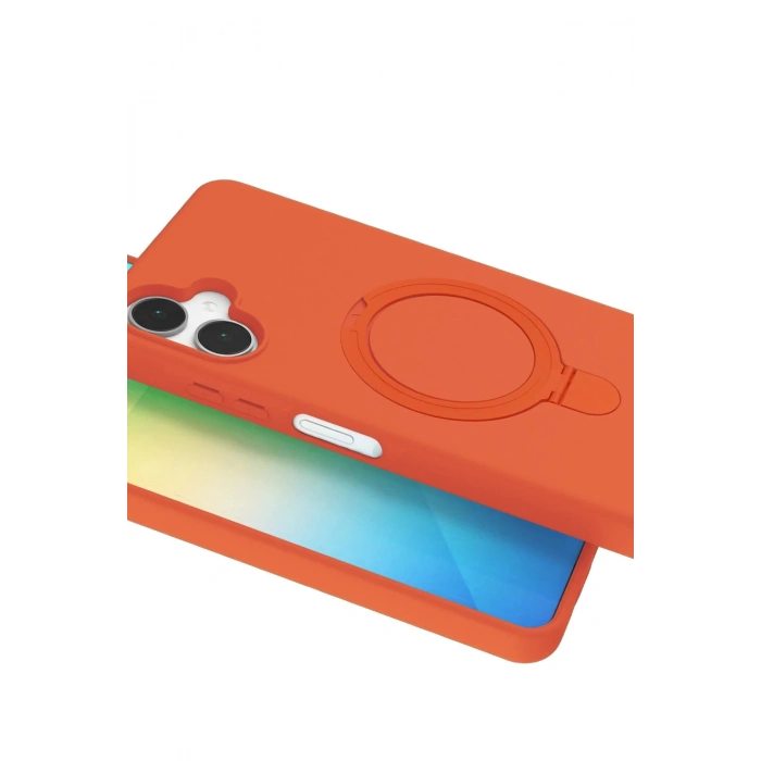 CPT90 Samsung Galaxy A06 Regal Magsafe Standlı Kapak - Turuncu