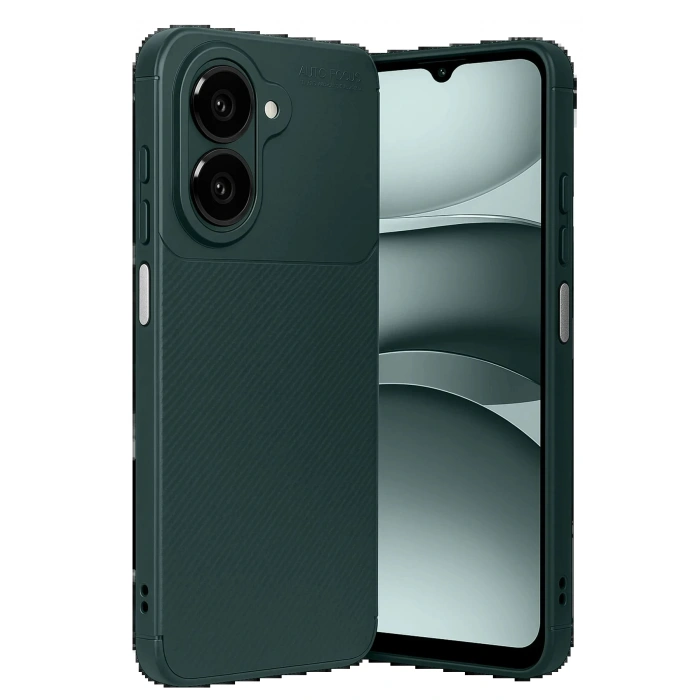 CPT90 Samsung Galaxy A07 Auto Focus Karbon Kapak - Koyu Yeşil