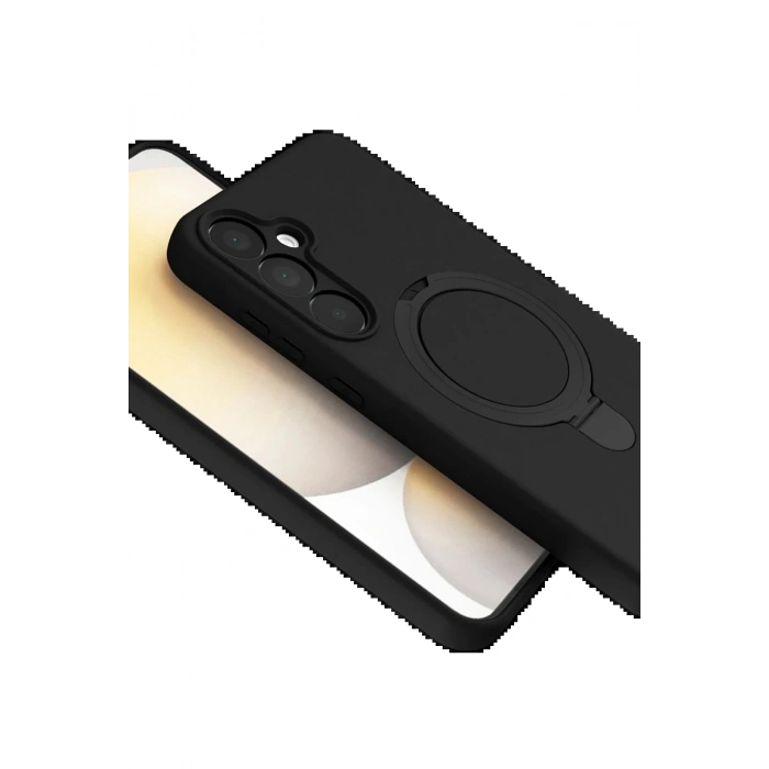 CPT90 Samsung Galaxy A15 4G Regal Magsafe Standlı Kapak - Siyah