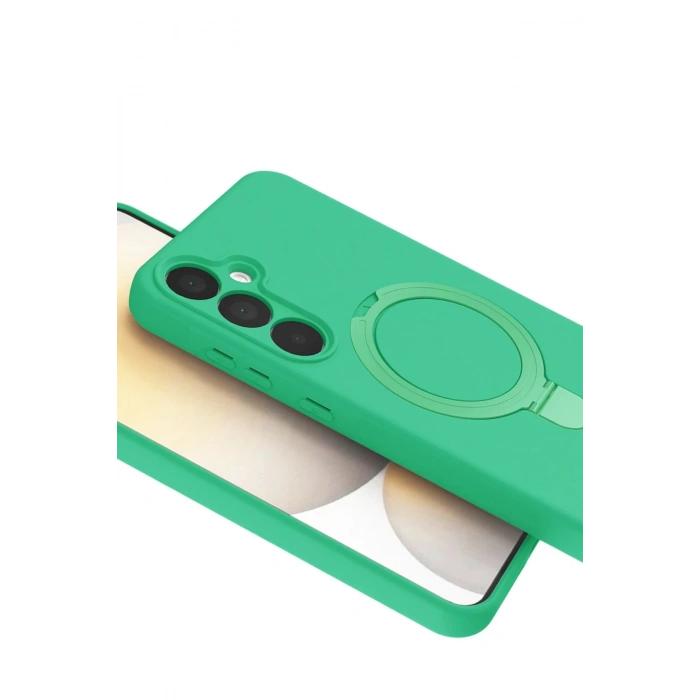 CPT90 Samsung Galaxy A16 5G Regal Magsafe Standlı Kapak - Yeşil