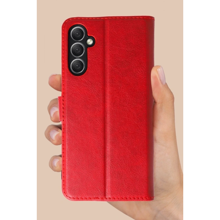 CPT90 Samsung Galaxy A26 Kılıf Trend S Plus Kapaklı Kılıf - Taba