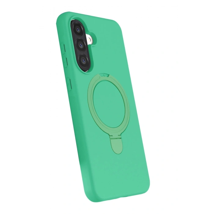CPT90 Samsung Galaxy A26 Regal Magsafe Standlı Kapak - Yeşil
