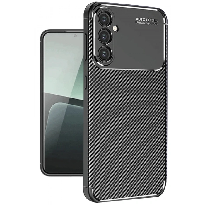 CPT90 Samsung Galaxy A56 Kılıf Auto Focus Karbon Kapak - Siyah