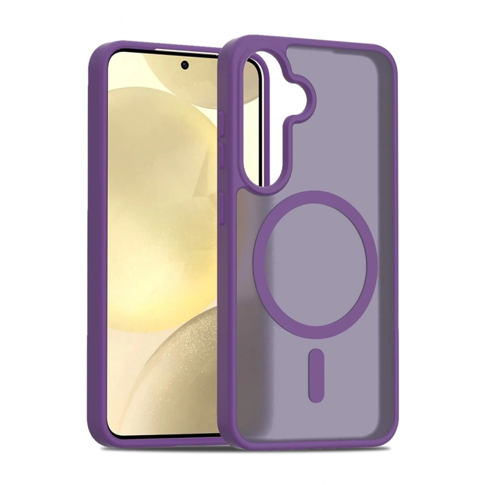 CPT90 Samsung Galaxy S24 Jota Magsafe Kapak - Derin Mor