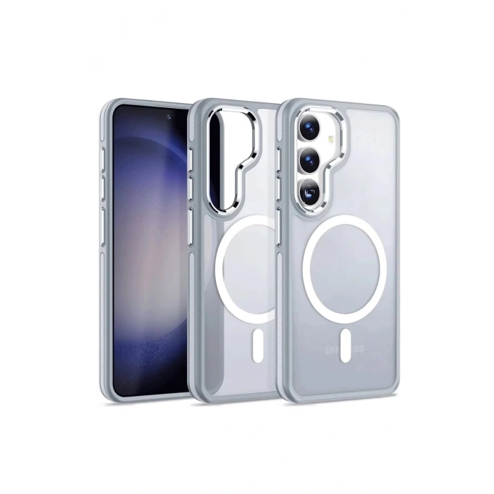 CPT90 Samsung Galaxy S24 Winner Magsafe Kapak - Gri