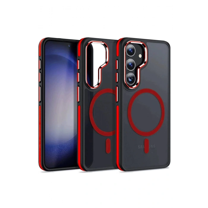 CPT90 Samsung Galaxy S24 Winner Magsafe Kapak - Kırmızı