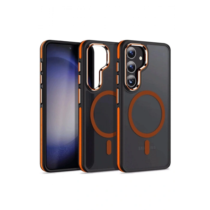 CPT90 Samsung Galaxy S24 Winner Magsafe Kapak - Turuncu