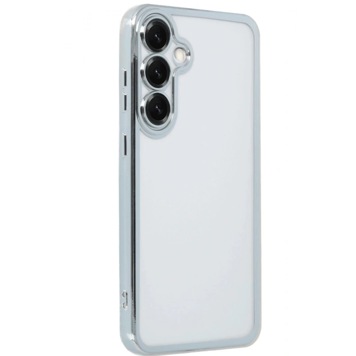 CPT90 Samsung Galaxy S25 Plus Kılıf Lensli Silikon - Gümüş