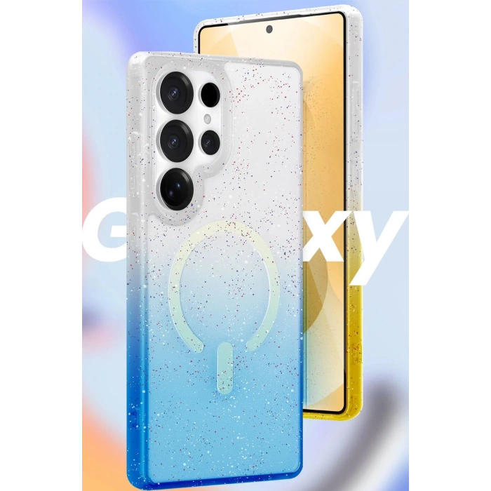 CPT90 Samsung Galaxy S25 Pummel Shiny Magsafe Kapak - Gold