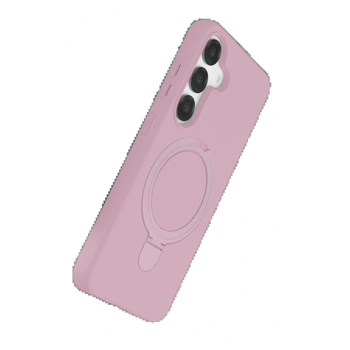 CPT90 Samsung Galaxy S25 Regal Magsafe Standlı Kapak - Açık Pembe
