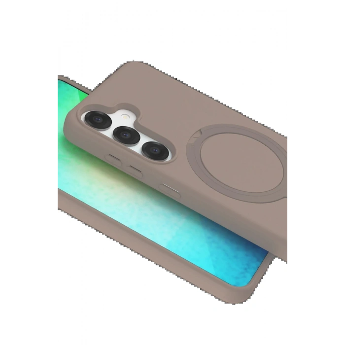 CPT90 Samsung Galaxy S25 Regal Magsafe Standlı Kapak - Çöl Titanyum