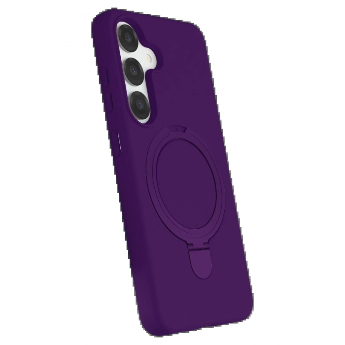 CPT90 Samsung Galaxy S25 Regal Magsafe Standlı Kapak - Derin Mor