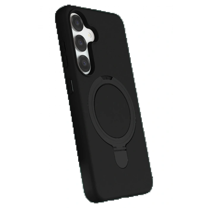 CPT90 Samsung Galaxy S25 Regal Magsafe Standlı Kapak - Siyah