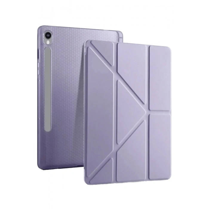 CPT90 Samsung Galaxy Tab S10 FE Plus 13.1 Kalemlikli Mars Tablet Kılıfı - Açık Mor
