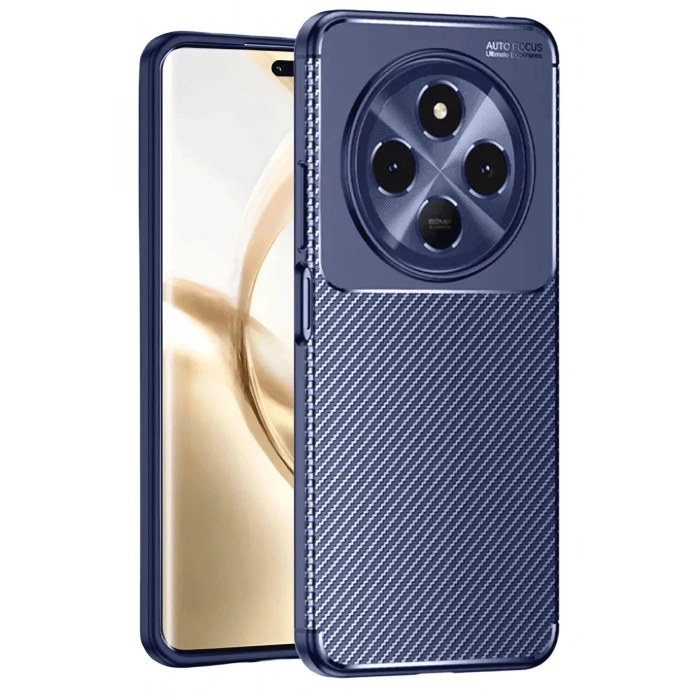 CPT90 Tecno Spark 30 Kılıf Auto Focus Karbon Kapak - Lacivert