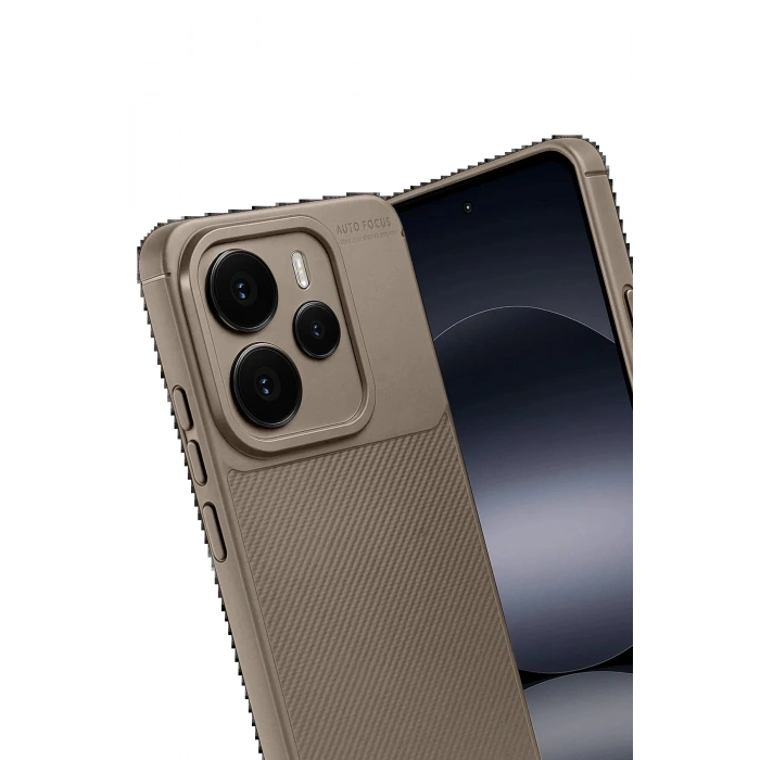 CPT90 Xiaomi Note 14 5G Auto Focus Karbon Kapak - Kahverengi