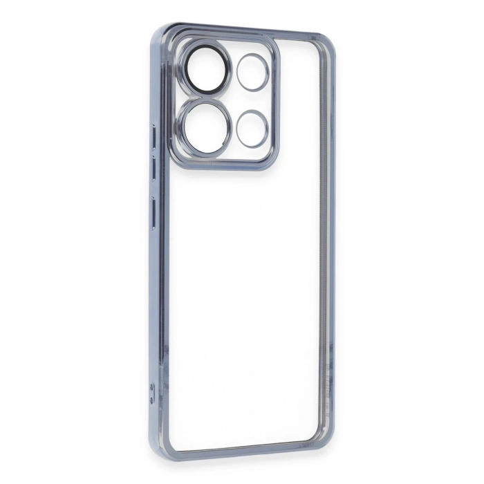 CPT90 Xiaomi Poco X6 Pro Kılıf Lensli Silikon - Açık Mavi