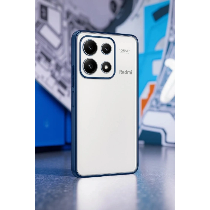 CPT90 Xiaomi Poco X6 Pro Kılıf Lensli Silikon - Açık Mavi