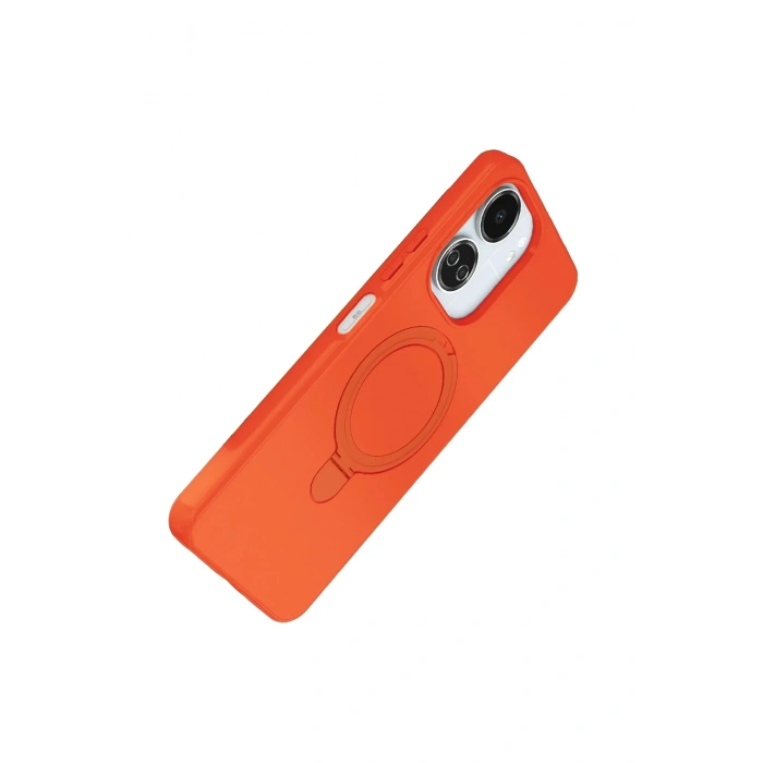 CPT90 Xiaomi Redmi 13C Regal Magsafe Standlı Kapak - Turuncu