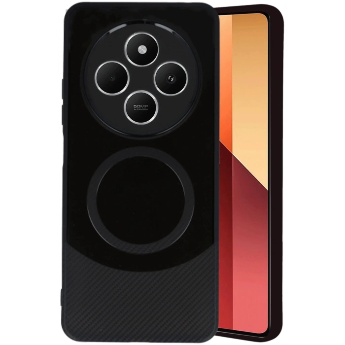 CPT90 Xiaomi Redmi 14C Kılıf Maya Karbon Kapak - Siyah