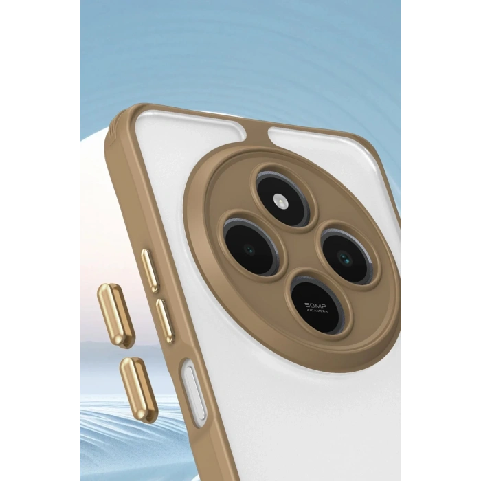 CPT90 Xiaomi Redmi 14C Kılıf Penta Silikon Kılıf - Çöl Titanyum