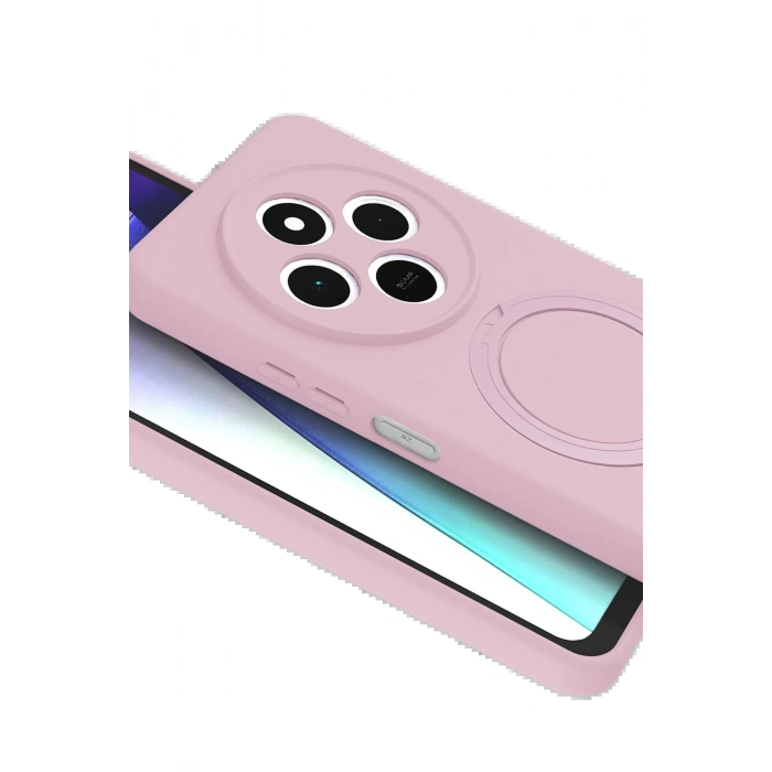 CPT90 Xiaomi Redmi 14C Regal Magsafe Standlı Kapak - Açık Pembe