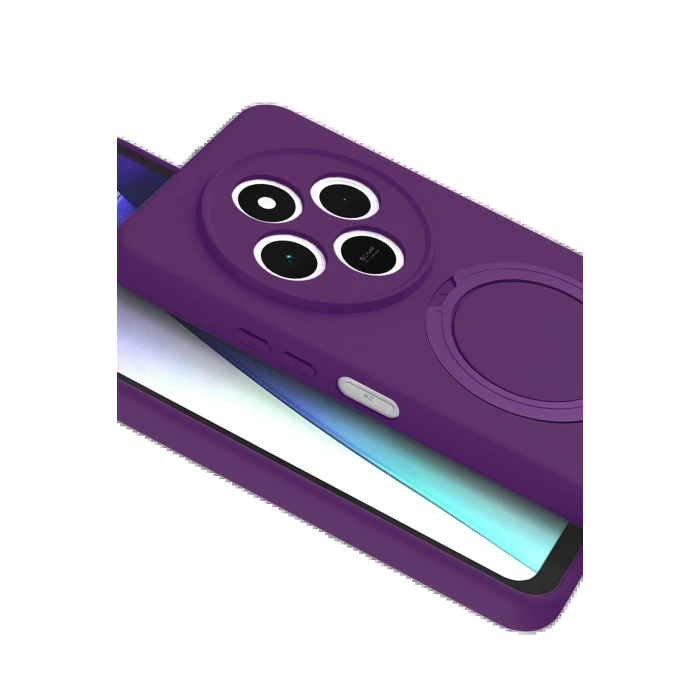 CPT90 Xiaomi Redmi 14C Regal Magsafe Standlı Kapak - Derin Mor