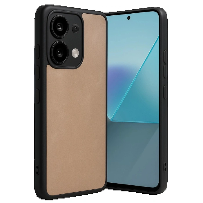 CPT90 Xiaomi Redmi Note 13 4G Kılıf Aras Deri Kapak - Pudra