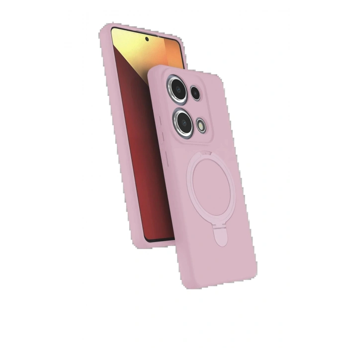 CPT90 Xiaomi Redmi Note 13 Pro 4G Regal Magsafe Standlı Kapak - Açık Pembe