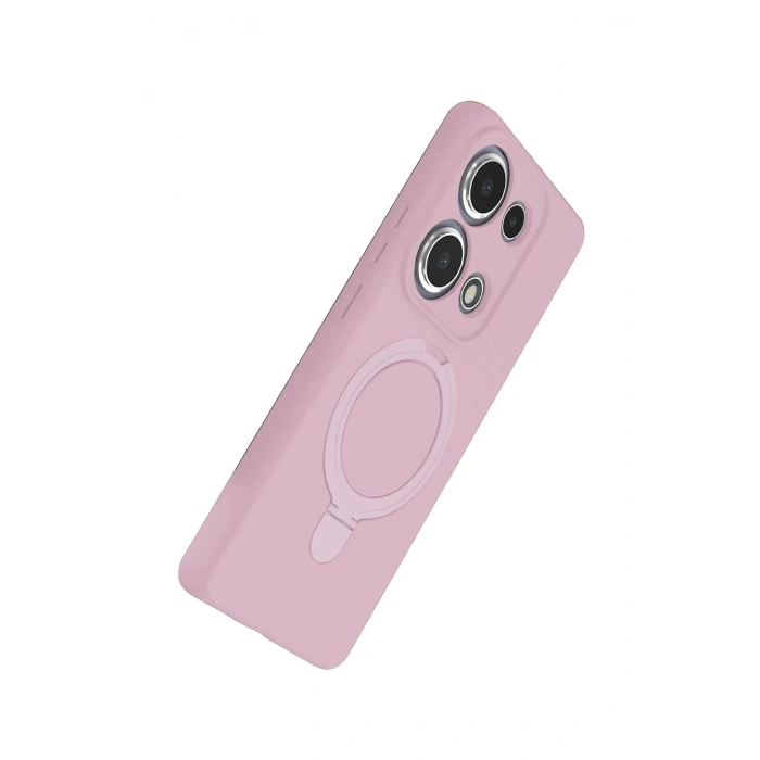CPT90 Xiaomi Redmi Note 13 Pro 4G Regal Magsafe Standlı Kapak - Açık Pembe