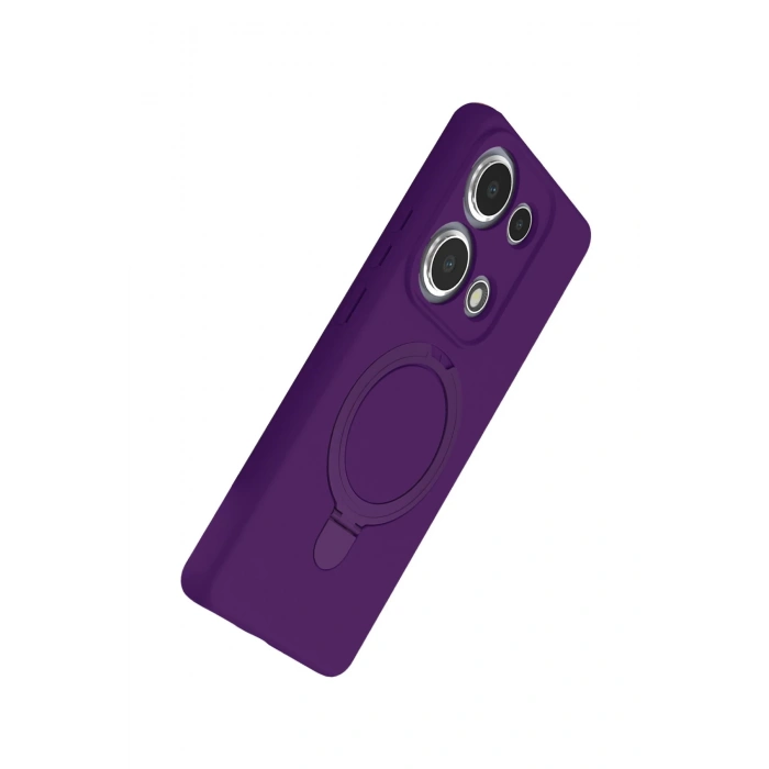 CPT90 Xiaomi Redmi Note 13 Pro 4G Regal Magsafe Standlı Kapak - Derin Mor